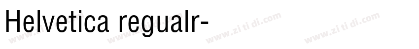 Helvetica regualr字体转换